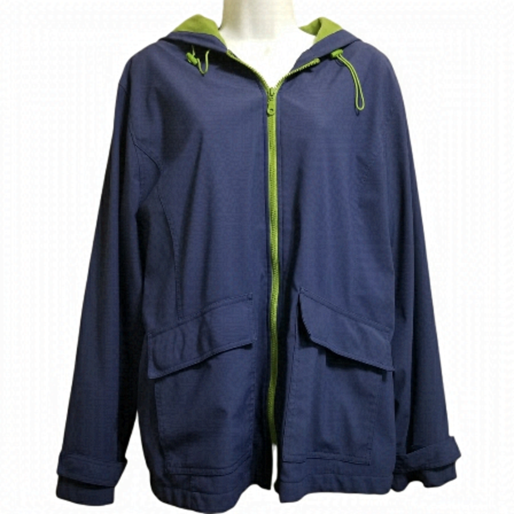 Penmans Ladies' Navy Blue and Green Extra Large Windbreaker